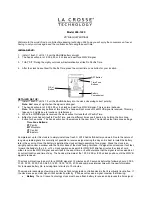 La Crosse Technology 404-1220 User Manual preview