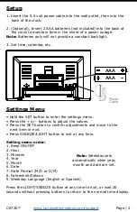 Предварительный просмотр 3 страницы La Crosse Technology C87207 Quick Start Manual