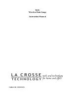 La Crosse Technology TX5 Instruction Manual preview