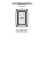 La Crosse Technology WS-3610-CH Operation Manual preview