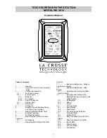 La Crosse Technology WS-3610 Operation Manual preview