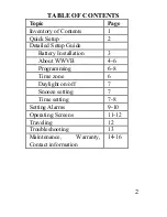 Preview for 2 page of La Crosse Technology WT-2191A Instruction Manual