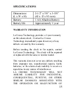 Preview for 17 page of La Crosse Technology WT-2191A Instruction Manual