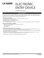 Preview for 3 page of La Gard 3000 Installation Instructions Manual