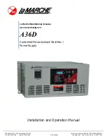 La Marche A36D Installation And Operation Manual preview