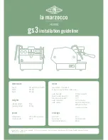 La Marzocco GS/3 Installation Manualline preview