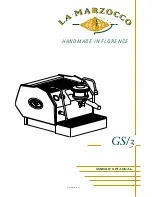 La Marzocco GS/3 Owner'S Manual preview