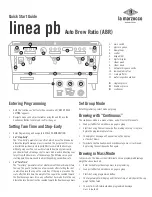 La Marzocco Linea PB Quick Start Manual preview