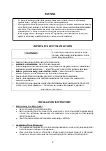 Preview for 2 page of La Sommeliere TR3V181 Instruction Manual