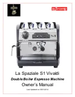 La Spaziale S1 Vivaldi Owner'S Manual preview