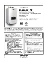 Laars MASCOT FT MFTCW User Manual preview