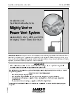 Preview for 1 page of Laars MV2 Installation & Operation Instructions