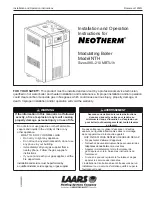 Laars NEOTHERM NTH Series Installation And Operation Instructions Manual preview