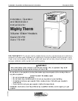 Laars VW Installation & Operation Manual preview