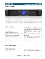 Lab.gruppen PLM Series PLM 10000Q Specifications предпросмотр