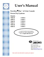 Labconco FreeZone Plus User Manual preview