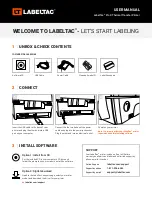 Preview for 1 page of LabelTac Pro X User Manual