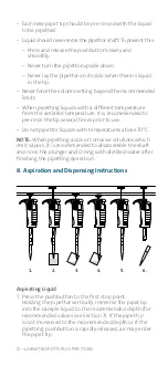 Preview for 14 page of Labnet BioPette PLUS Instruction Manual