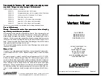 Предварительный просмотр 1 страницы Labnet S0200 Instruction Manual