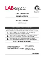 LabRepCo MV85 Series Instructions Manual preview