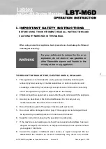 Preview for 3 page of Labtex LBT-M6D Operation Instruction Manual