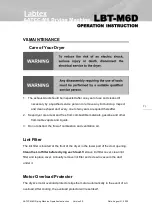 Предварительный просмотр 12 страницы Labtex LBT-M6D Operation Instruction Manual