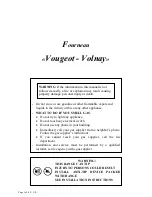 Lacanche Vougeot - Volnay General Manual preview