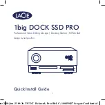 Preview for 1 page of LaCie 1big Dock SSD Pro Quick Install Manual