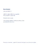 Предварительный просмотр 2 страницы LaCie 301527 Quick Install Manual