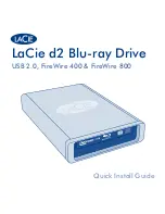 Предварительный просмотр 1 страницы LaCie 301856U - d2 Blu-ray Drive Quick Install Manual