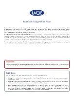 LaCie 4BIG QUADRA USB 3.0 White Paper preview