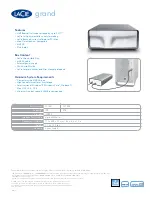 Preview for 2 page of LaCie grand Hard Disk Datasheet