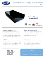 Предварительный просмотр 1 страницы LaCie Hard Disk Datasheet