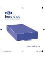 Предварительный просмотр 1 страницы LaCie Hard Disk Quick Install Manual