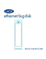 LaCie LaCie Ethernet Big Disk Quick Install Manual предпросмотр