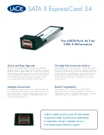 Preview for 1 page of LaCie SATA II ExpressCard 34 Datasheet