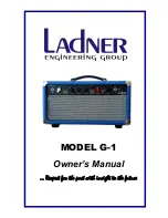 Предварительный просмотр 1 страницы Ladner G-1 Owner'S Manual