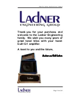 Предварительный просмотр 14 страницы Ladner G-1 Owner'S Manual