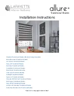 Предварительный просмотр 1 страницы Lafayette Allure Series Installation Instructions Manual