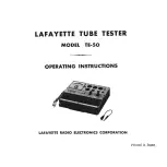 Lafayette TE-50 Operating Instructions Manual preview