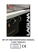 laguna Fusion 2 Setup And Maintenance Manual preview