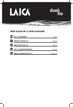 Laica dualflo KJ2001W User Manual preview