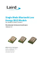 Laird BL600 Series Hardware Integration Manual preview