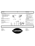 Preview for 84 page of Lamello Top 21 Original Operating Instructions