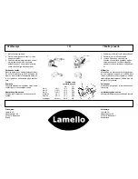 Preview for 100 page of Lamello Top 21 Original Operating Instructions