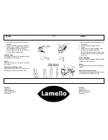 Preview for 116 page of Lamello Top 21 Original Operating Instructions