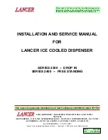 lancer 2300 Series Installation And Service Manual preview