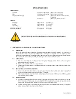 Предварительный просмотр 3 страницы lancer 2308 Series Installation And Service Manual