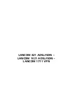 Preview for 1 page of Lancom 821 Manual