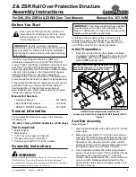 Preview for 1 page of Land Pride Accu-Z Razor Z48 Assembly Instructions